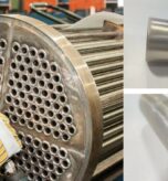 Heat exchanger plugs material including stainless steel alloy steel and titanium